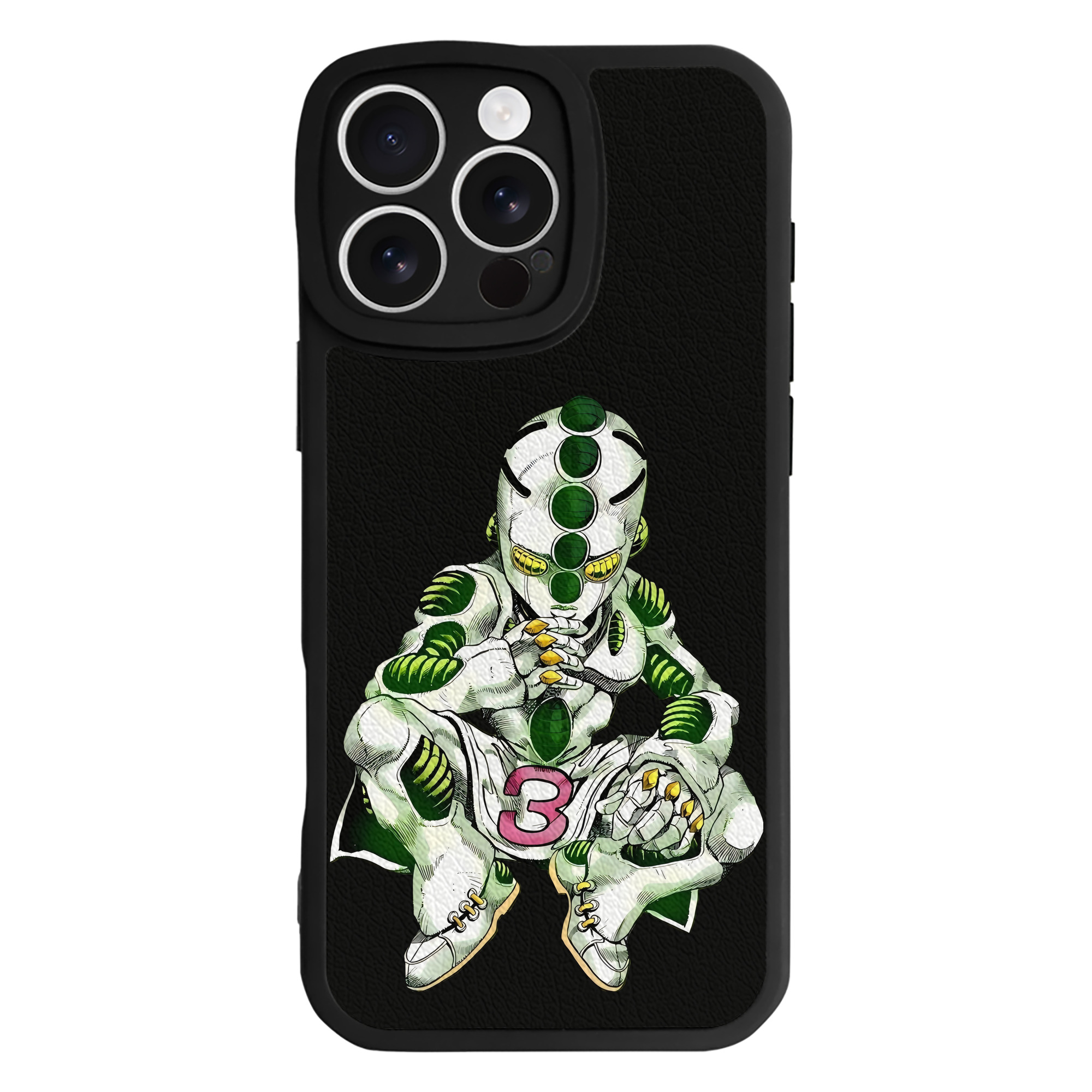 （画像用） ジョジョの奇妙な冒険 広瀨康一 JoJo's Bizarre Adventure Hirose Koichi 【iPhone 16シリーズ対応】シリコンスマホケース（レザー調） 材質：シリコン